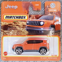 Matchbox Car - 2019 Jeep Renegade Miniature - 1:64 - Collectible, - Diecast Car