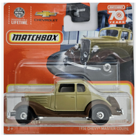 Matchbox Car - 1934 Chevy Master Coupe Miniature - 1:64 - Collectible, - Diecast Car
