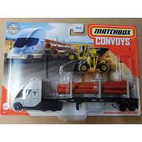 Matchbox - Tesla Semi & Pipe Trailer Plus Load Lifter - Convoy