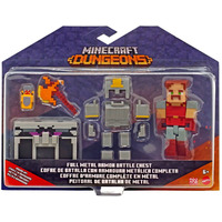 Minecraft - 3.25" Dungeons Series Figure - Full Metal Armor Battle Chest