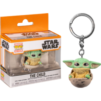 Star Wars: The Mandalorian - The Child (Baby Yoda) in Hover Pram - Pocket Pop! Vinyl Keychain