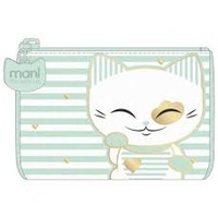 Mani The Lucky Cat – Coin Purse – Aqua (CAT044)
