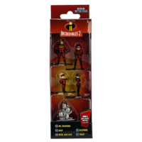 Incredibles - Nano Metal Figures -  2” Die-Cast Figure - 5-Pack