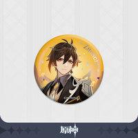 Genshin Impact Chara Can Badge Farewell of Snezhnaya - Zhongli