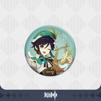 Genshin Impact Chara Can Badge Farewell of Snezhnaya - Venti