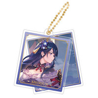 Genshin Impact Theme Chara Double Acrylic Strap - Raiden Shogun