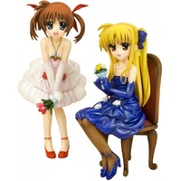 1/8 Nanoha Takamachi & Fate Testarossa Dress Ver. PVC (Sold As A Set)
