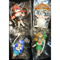 Magic Knight - Rayearth  -Keychains Set of 4 - (Sold As A Set)
