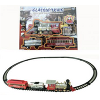 Classic Train Set - 13pc with Smoke Engine - Battery Operated
