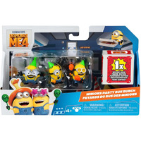 Minions - Despicable Me 4 - Party Bus Bunch - 2-Inch - Mini Figure 4-Pack