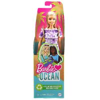 Recycled - Barbie Loves the Ocean Doll - Purple Floral Dress