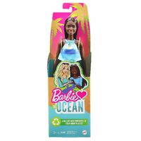 Recycled - Barbie Loves the Ocean Doll - Blue Tropical Dress