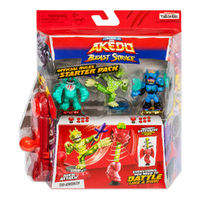 Akedo Beast Strike - Kick Attack - Tri-Kwonto - Mini Figure - Starter Pack