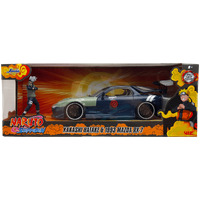 Naruto - 1993 Mazda RX-7 With Kakashi Hatake Figure - 1:24 Scale Vehicle