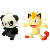 Pokemon Action Pose Meowth vs. Pancham 2-Inch Mini Figure 2-Pack T18445D9