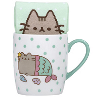 Pusheen Sock In A Mug - Mermaid