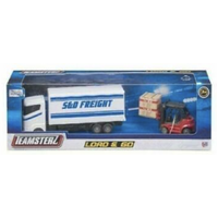 Load and Go - Commercial Sea Freight White Lorry With Forklift Truck