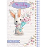 birthday wishes - just for you - bunny