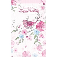 especially for you - happy birthday - red bird