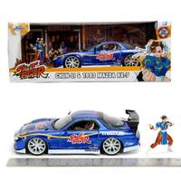 Street Fighter - 1993 Mazda RX-7 - 1:24 Scale with Chun-Li Figure