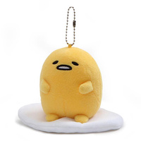 Gudetama: Plush Keychain - Sitting Pose