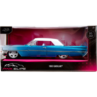 Pink Slips - Blue 1963 Cadillac - 1:24 -  Die-Cast Vehicle Replica
