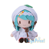 Vocaloid - Hatsune Miku - Special Fuwa Fuwa Nuigurumi - Snow Miku 2013 Strawberry White Kimono Ver. Jumbo Plush