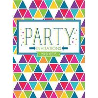 Party Invitations - 20 Sheets