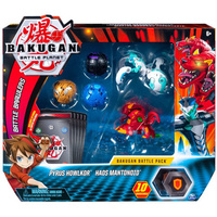 Bakugan Pyrus Howlkor & Haos Mantonoid Battle Pack