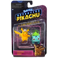 Pokemon - Detective Pikachu & Bulbasaur - Mini Figure - 2-Pack