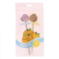 Pusheen - Peach and Orange Pencil & Eraser Set