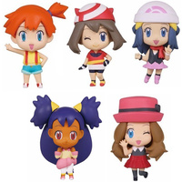 Pokemon Deformed Figure Series Girl Trainers Special Figure Mascot / Keychain (Complete Set of 5)