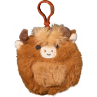 Squishmallows - Wilfred the Highland Cow 3.5” Clip-On Mini Plush