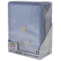 Pokemon - Pikachu TOPLOADER and PENNY SLEEVES Combo Pack - 25per Pack