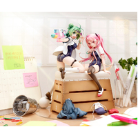 Poyoyon Rock Original Character 1/5.5 Midori & Pink Sukumizu PVC