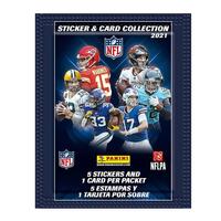 NFL - 2021 - Sticker & Card Collection - 5 Stickers & 1 Card