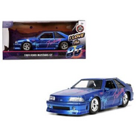 I Love The 80’s - 1989 Ford Mustang GT - Candy Blue - 1:24 Die-Cast