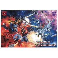 Poster - Transformers (Retro) - Space Battle - No.25