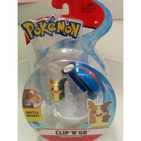 Pokemon - Clip "N" Go - Morpeko (Full Belly Mode) & Great Ball