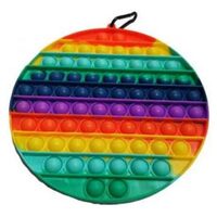 POP-IT Fidget Toy --- Supersized Circle - Rainbow