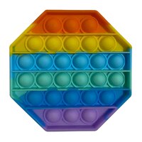 POP-IT Fidget Toy --- OCTAGON (Rainbow)