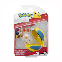 Pokemon - Scorbunny & Quick Ball - Clip ’N’ Go Poke Ball Set