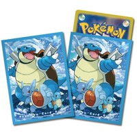 Pokémon Center Official Product - 64ct Deck Shield Premium Gloss Card Sleeves - Genealogy of Evolution Blastoise Design