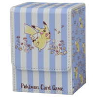 Pokémon Center Official Product - Polyurethane Flip Deck Case - Pikachu Flowers in full bloom
