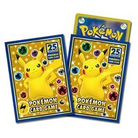 Pokémon Official Product - 64ct Deck Shield Card Sleeves - Pikachu 25th Anniversary (Japan Import)