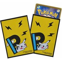 Pokémon Center Official Product - 64ct Deck Shield Card Sleeves - Pika Pikachu Yellow Design
