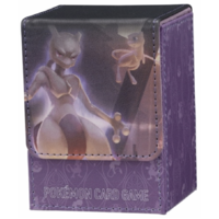 Pokémon Center Official Product - Polyurethane Flip Deck Case - Mew and Mewtwo Ver.3