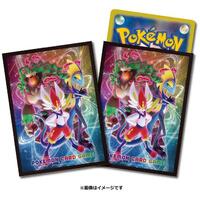 Pokémon Center Official Product - 64ct Deck Shield Card Sleeves - Rillaboom Cinderace Inteleon