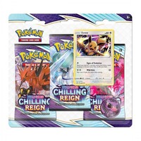 Pokemon CARDS -  Sword & Shield: Chilling Reign - Blister 3-Pack - Eevee