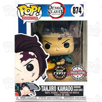 Demon Slayer - Tanjiro with Flaming Blade - Pop! Vinyl Figure - Chase